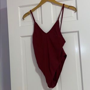 red urban outfitters body suit